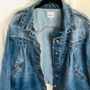KENSIE Light Blue Denim Jean Jacket - Large